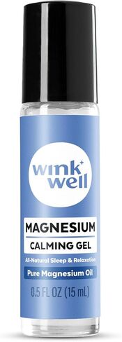 Wink Well Magnesium Gel Roller-Calming Relaxation and Muscle Soothing for Kids and Adults-Nighttime Formula-Apply to feet, Restless Legs, arms, Neck, feet and Back 5 oz Concentrate Gel in Saudi Arabia