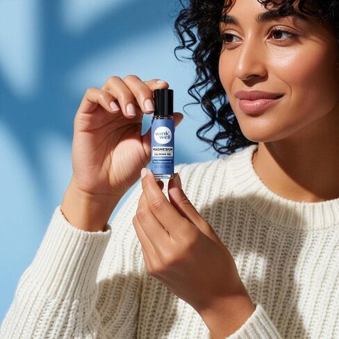 Wink Well Magnesium Gel Roller-Calming Relaxation and Muscle Soothing for Kids and Adults-Nighttime Formula-Apply to feet, Restless Legs, arms, Neck, feet and Back 5 oz Concentrate Gel in Saudi Arabia