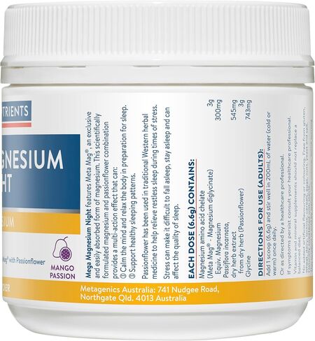 Ethical Nutrients Mega Magnesium Night 126g in Kuwait