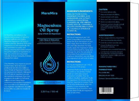 Magnesium Oil Spray for Body & Feet: Topical Magnesium Chloride with Natural Lavender Oil in Saudi Arabia