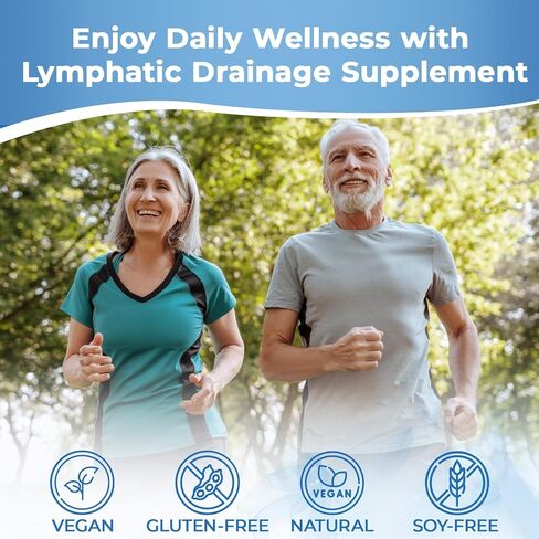 Lymphatic Drainage Supplement with Echinacea, Dandelion, Burdock, Bromelain, Cleavers & Milk Thistle | Liver Detox Cleanse, Immune System Support, 90 Capsules in Saudi Arabia