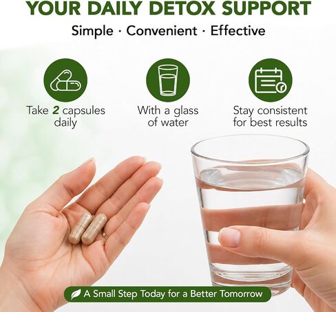 Lymphatic Drainage Supplement - 90 Capsules | 21-in-1 Herbal Complex with Echinacea, Dandelion & Burdock Root | Supports Natural Fluid Balance & Circulation | Vegan & Non-GMO in Saudi Arabia