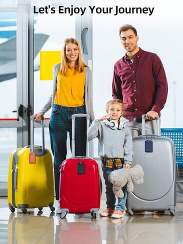 Luggage Tags, Works with Apple Find My, Smart Luggage Tag for Suitcases, Leather Bag Tags for Travel, Suitcase Tag with Privacy Flap, Anti-Lost Luggage Tracker, Travel Essentials, Rechargeable, Orange in Saudi Arabia