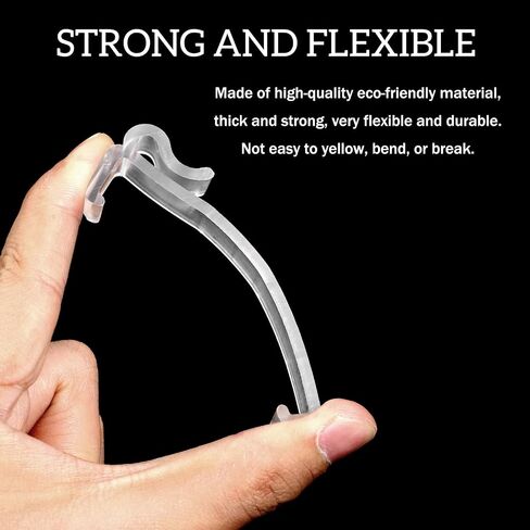 ElevateTech 3 Inch Valance Clips for Horizontal Blind Valance, 12 Pcs Clear Plastic Hidden Blind Valances Retainer Holder for Window Blinds in Kuwait