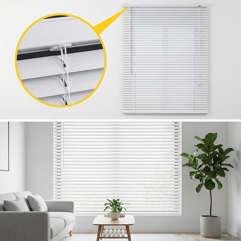 ElevateTech 3 Inch Valance Clips for Horizontal Blind Valance, 12 Pcs Clear Plastic Hidden Blind Valances Retainer Holder for Window Blinds in Kuwait