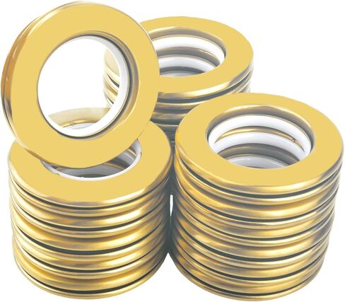 Ailejia Stainless Steel Curtain Grommets DIY Rings Eyelet Metal Grommet Kit Ring Inner Diameter 1-9/16"(4cm) Silencer Sliding Metal Pack of 8 in Kuwait
