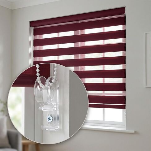 8 PCS Curtain P Blind Cord Holder Clip, Roller Shade Clear Safety Chain and Cord Guide Fixation Hook Bead Chain Tension Device for Roller Blinds and Shades in Saudi Arabia