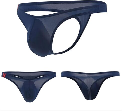 Mens Boxer Briefs Underwear Pack Cotton Pack Sexy Stretch Seamless Cool Light Comfortable Casual Loose Stretchy Quick Dry Elastic Sports Elegant Ultra Thin Dark Blue in Kuwait