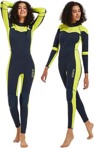XUKER Women Men Wetsuit 3mm, Neoprene Wet Suits Back Zip in Cold Water Full Body Dive Suit for Diving Snorkeling Surfing Swimming Canoeing in Saudi Arabia