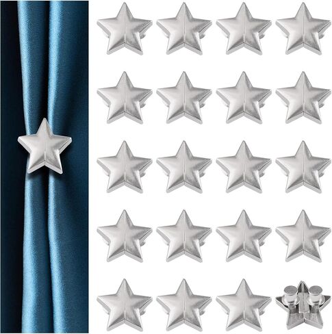 8 Pairs Heart-Shaped Magnetic Curtain Closure Decorative Detachable Drape Buckle for Indoor Outdoor Use Keep Curtains Closed Prevent Light Leakage (Gold) in Kuwait