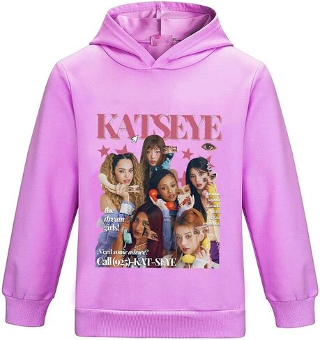 KATSEYE Merch الفتيات هوديي الاطفال كم طويل البلوز مانون صوفيا دانييلا الموسيقى لباس غير رسمي البلوز القمم in Kuwait
