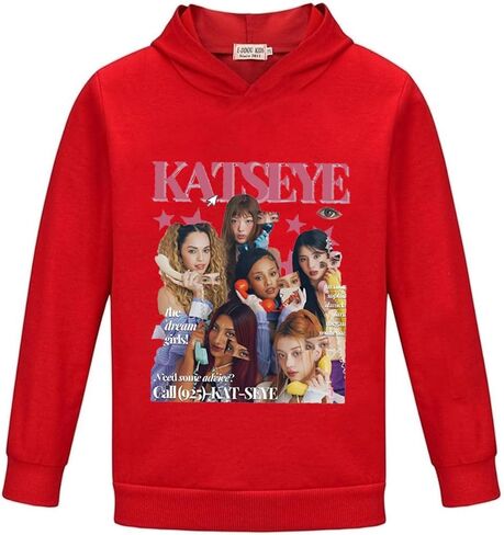 KATSEYE Merch الفتيات هوديي الاطفال كم طويل البلوز مانون صوفيا دانييلا الموسيقى لباس غير رسمي البلوز القمم in Kuwait