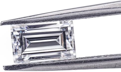 LOTUSMAPLE selected 0.15CT - 12CT moissanite loose stone rectangle baguette excellent cut color D clarity FL-VVS1 diamond certified each one bigger than or equal to 0.5CT with a GRA certificate in Saudi Arabia