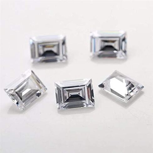 LOTUSMAPLE selected 0.15CT - 12CT moissanite loose stone rectangle baguette excellent cut color D clarity FL-VVS1 diamond certified each one bigger than or equal to 0.5CT with a GRA certificate in Saudi Arabia