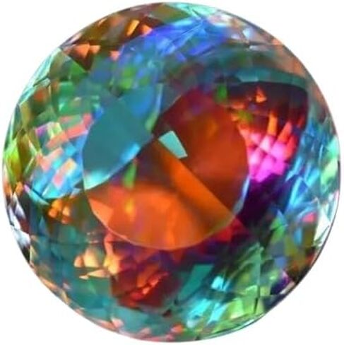 Natural 50 Ct+ Mystic Topaz brazilian Round Cut Certified Loose Gemstone for Jewellery Making in Saudi Arabia