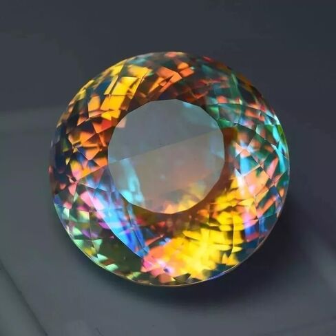 Natural 50 Ct+ Mystic Topaz brazilian Round Cut Certified Loose Gemstone for Jewellery Making in Saudi Arabia