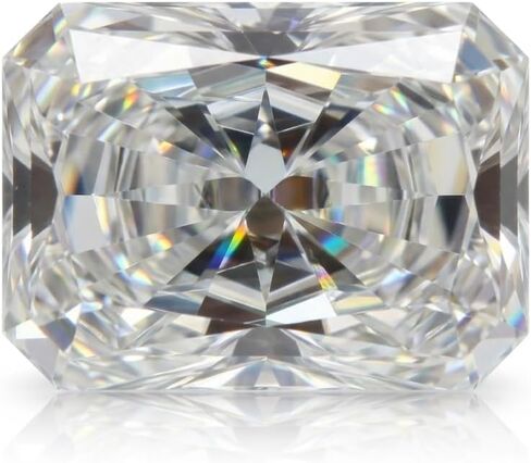 Radiant Cut Moissanite Loose Stone D Color VVS1 Excellent Cut Lab-Created with Certificate Brilliant Sparkle in Saudi Arabia