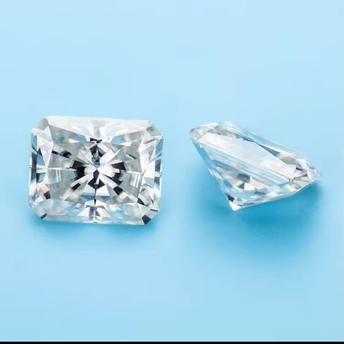 Radiant Cut Moissanite Loose Stone D Color VVS1 Excellent Cut Lab-Created with Certificate Brilliant Sparkle in Saudi Arabia