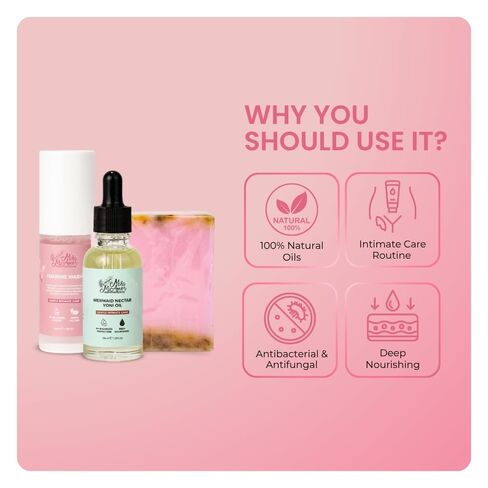 Mila Miamor Intimate Wellness Travel Set for Women | Feminine Wash, Yoni Oil & Yoni Soap Bar | pH Balanced Daily Feminine Care | Hydrating, Soothing & Odor Control | Travel Size Intimate Hygiene Kit in Saudi Arabia