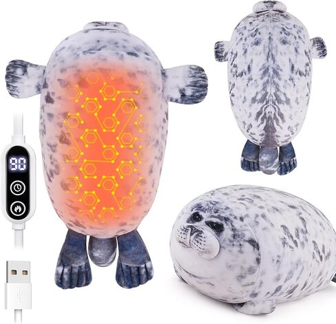 Electric Heating Pad for Period Cramps, Cuddly Soft 14" Black Cat Plush with a Hot Soft Belly USB Powered, Menstrual Heating Pad Neck Shoulder Pain Relief, Christmas Birthday Gift for Daughter Wife in Saudi Arabia