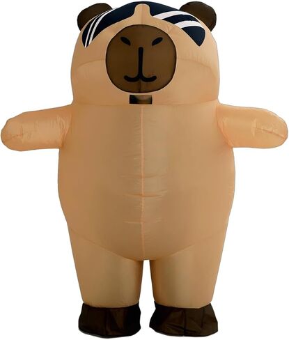Sunglasses Capibara inflatable suit, Capybara Costume for Adult, suitable for all kinds of parties, Halloween, Christmas (Sunglasses Capybara) in Kuwait