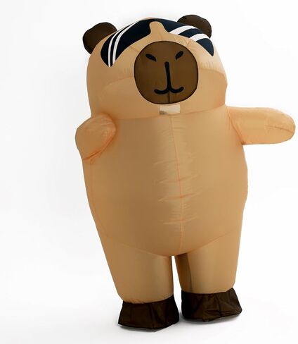 Sunglasses Capibara inflatable suit, Capybara Costume for Adult, suitable for all kinds of parties, Halloween, Christmas (Sunglasses Capybara) in Kuwait