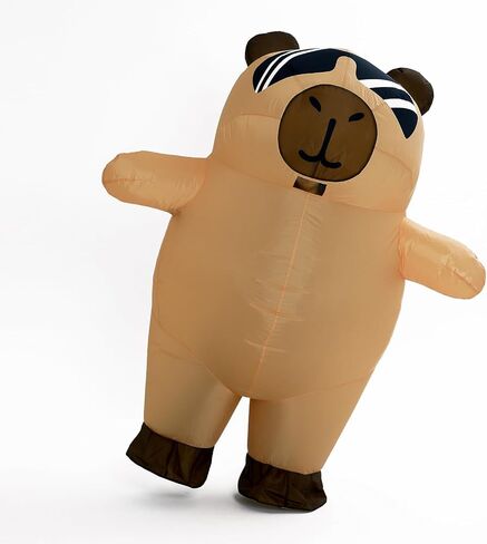 Sunglasses Capibara inflatable suit, Capybara Costume for Adult, suitable for all kinds of parties, Halloween, Christmas (Sunglasses Capybara) in Kuwait