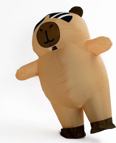 Sunglasses Capibara inflatable suit, Capybara Costume for Adult, suitable for all kinds of parties, Halloween, Christmas (Sunglasses Capybara) in Kuwait