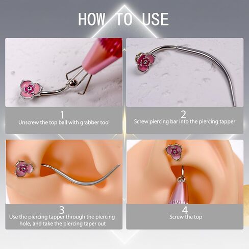 Eyebrow Rook Piercing Jewelry with Tools 16G Stainless Surgical Steel Rook Earrings Curved Barbell Eyebrow Rings Vertical Labret Lip Surface Tragus Frog Eyes Piercing Jewelry in Saudi Arabia