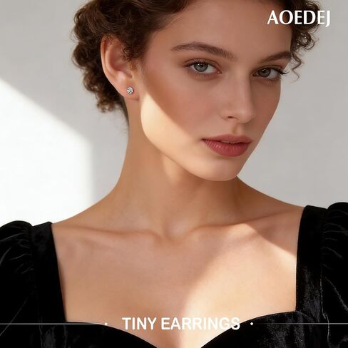 AOEDEJ 20/18/16G Titanium Internally Threaded Flat Back Stud Earrings 3/4/5mm Stars Square CZ Nose Lip Medusa Monroe Labret Piercing Jewelry for Cartilage Conch Tragus Helix Ear Studs in Kuwait