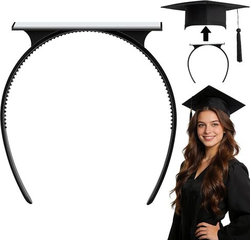 Sofeavo Graduation Cap Headband Insert - Secure Grad Cap Headband for Graduates, Women & Students - Keeps Hairstyle Intact for Graduation Hat Stability - Essential Hat Accessories in Saudi Arabia