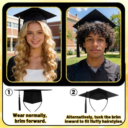 Sofeavo Graduation Cap Headband Insert - Secure Grad Cap Headband for Graduates, Women & Students - Keeps Hairstyle Intact for Graduation Hat Stability - Essential Hat Accessories in Saudi Arabia