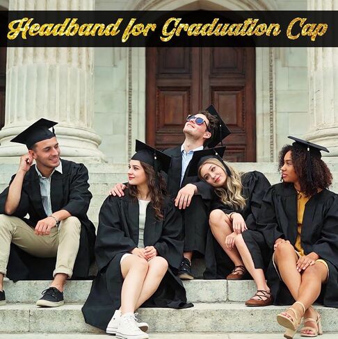 Sofeavo Graduation Cap Headband Insert - Secure Grad Cap Headband for Graduates, Women & Students - Keeps Hairstyle Intact for Graduation Hat Stability - Essential Hat Accessories in Saudi Arabia