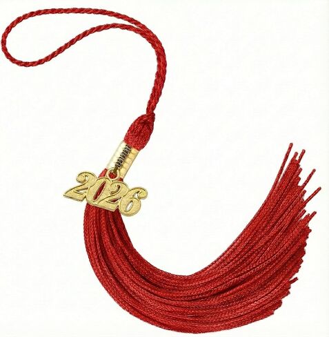 2026 Tassel Graduation, 2026 Graduations Cap White Tassels with 2026 Gold Charms for Stole Grad Cap Hat Graduate Accessories Ceremonies Memorial Regalia Decorations in Saudi Arabia
