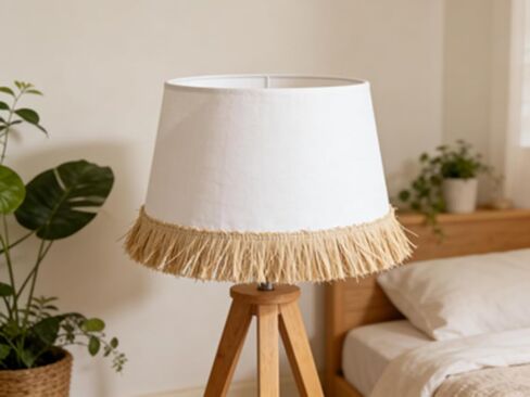 Rustic Natural Raffia Grass Tassel Fringe Trim Straw Craft Decoration for Home Wall Hanging Wedding Party DIY Crafts (L) in Saudi Arabia