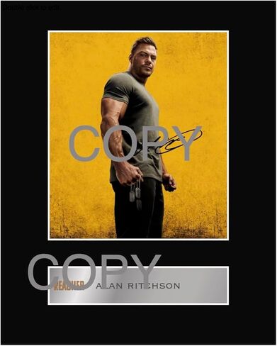 Alan Ritchson #1 Signed Digital Signed Mounted Photo Display Autograph Printed 10" x 8" in Saudi Arabia