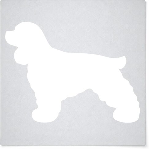 Cocker Spaniel Reusable Mylar Stencil - Art Craft Supplies 4 Inch in Saudi Arabia