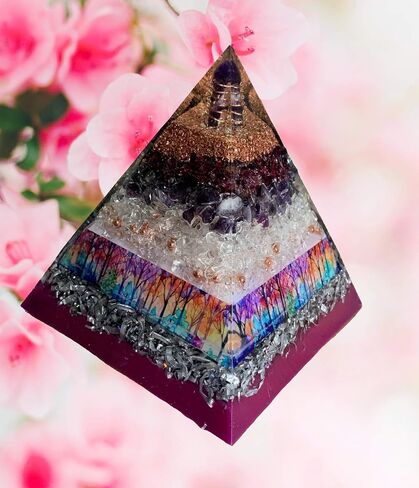 هرم Sanctuary Orgone Energy Harmonizer - يبلغ طوله 15.24 سم تقريبًا in Kuwait