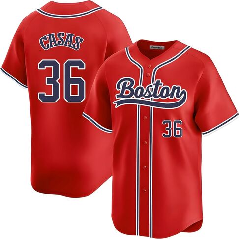 Custom Mens/Women/Youth Boston Baseball Stitched T-Shirt for Sports Fan in Saudi Arabia