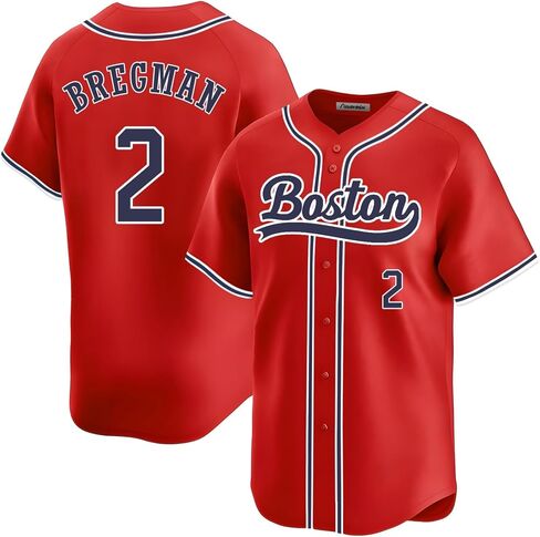Custom Mens/Women/Youth Boston Baseball Stitched T-Shirt for Sports Fan in Saudi Arabia