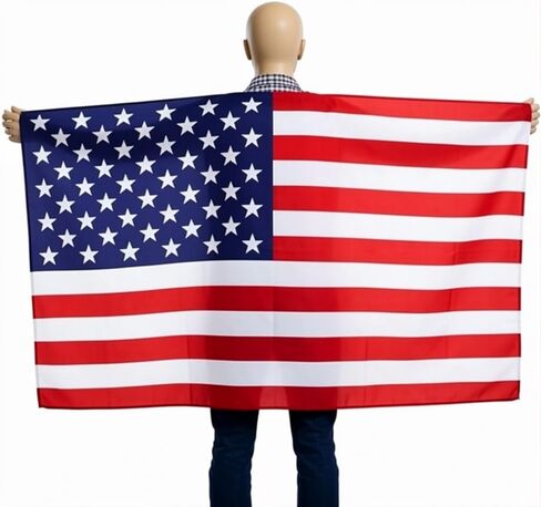 Patriotic Wearable Flag Cape, USA & Brazil National Flag Cloak Costume for Adults, World Cup & 4th of July Party Accessories in Saudi Arabia