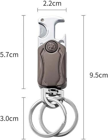 Multi-Function Keychain for Men - Dual Key Ring Organizer with Bottle Opener, Phone Stand & Fidget Spinner，Llaveros para Hombres Car Key Chain. in Saudi Arabia