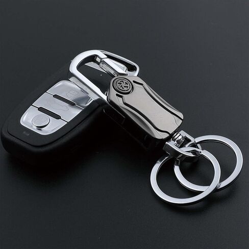 Multi-Function Keychain for Men - Dual Key Ring Organizer with Bottle Opener, Phone Stand & Fidget Spinner，Llaveros para Hombres Car Key Chain. in Saudi Arabia