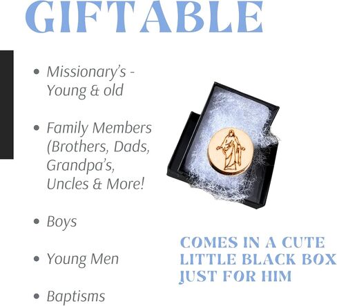 Jesus Christ Tie Tack Pin for Men Boys | Christian Baptism Gift Religious Suit Accessory | Christus Lapel Pin for Church Missionary Easter Gift Fathers Son in Kuwait