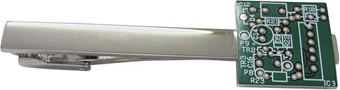 Kiola Designs Detailed Computer Circuit Design Square Tie Clip in Kuwait