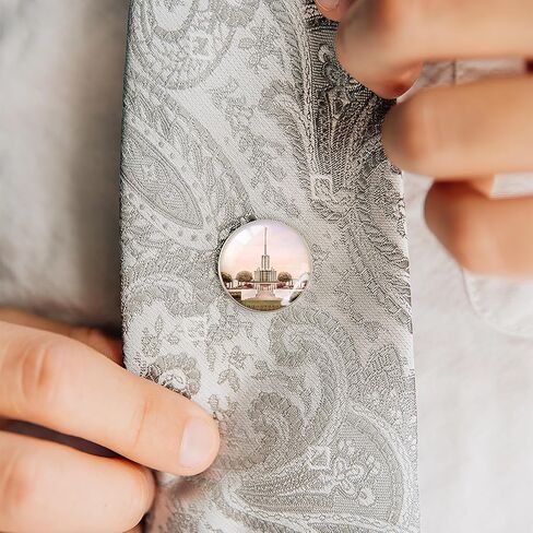 Atlanta, Georgia LDS Temple Pin - Latter-day Saint Religious Gift - Minimalist Tie Tack Jewelry in Kuwait
