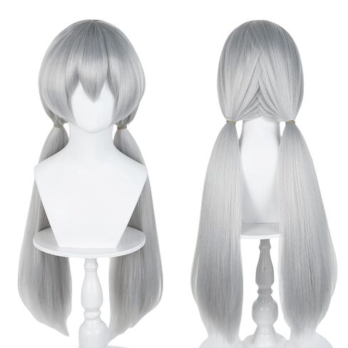 Probeauty Black Mixed Blue Wig with Choker Anime Cosplay Wig with Bangs for Halloween Costume Party in Saudi Arabia