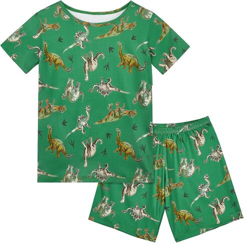 ICOSY Boys Pajamas Set for Kids Soft Boys Pjs 2 PCS Short Sleeve Top and Shorts Pants for Toddler Boy Clothes Size 2-9 in Saudi Arabia