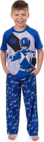INTIMO Power Rangers Pajamas Boys' Raglan Short Sleeve and Pant Sleep Set in Kuwait