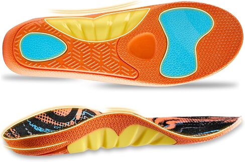 Footmaster Plantar Fasciitis Pain Relief Insoles,All-Day Comfort Orthotic Shoe Inserts with Arch Support,Shock Absorbing for Heel Pain and Flat Feet in Kuwait